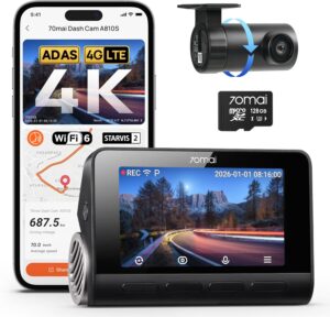 70mai A810S 4K Dual Dash Cam Review